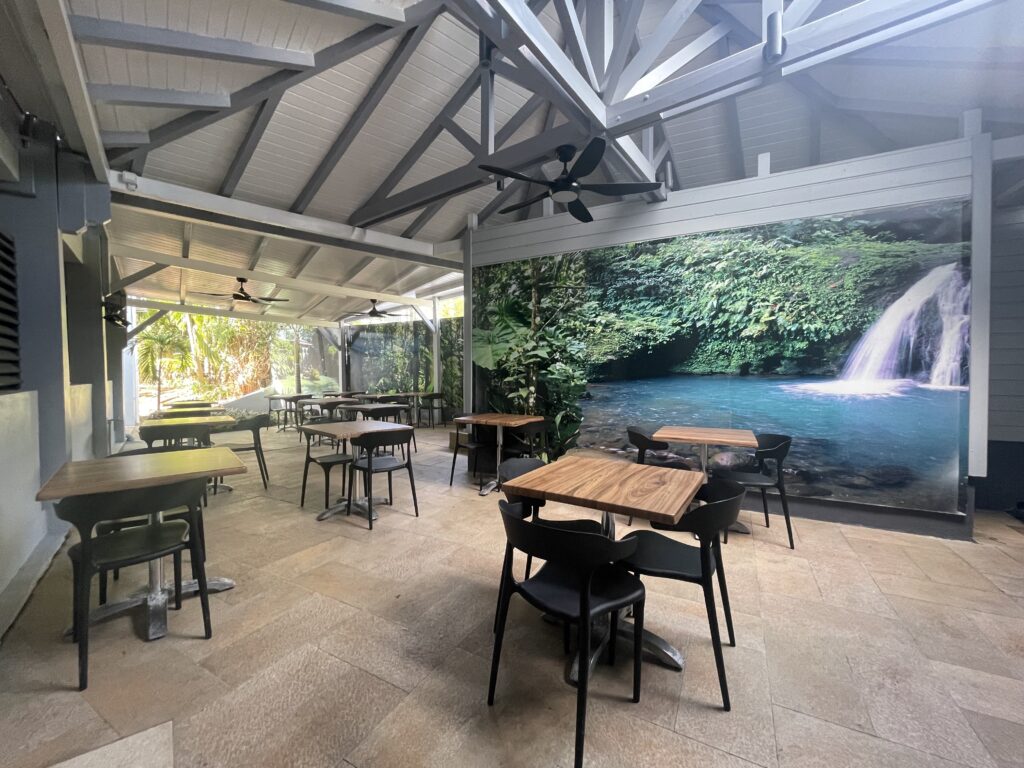 Terrasse petit déjeuner